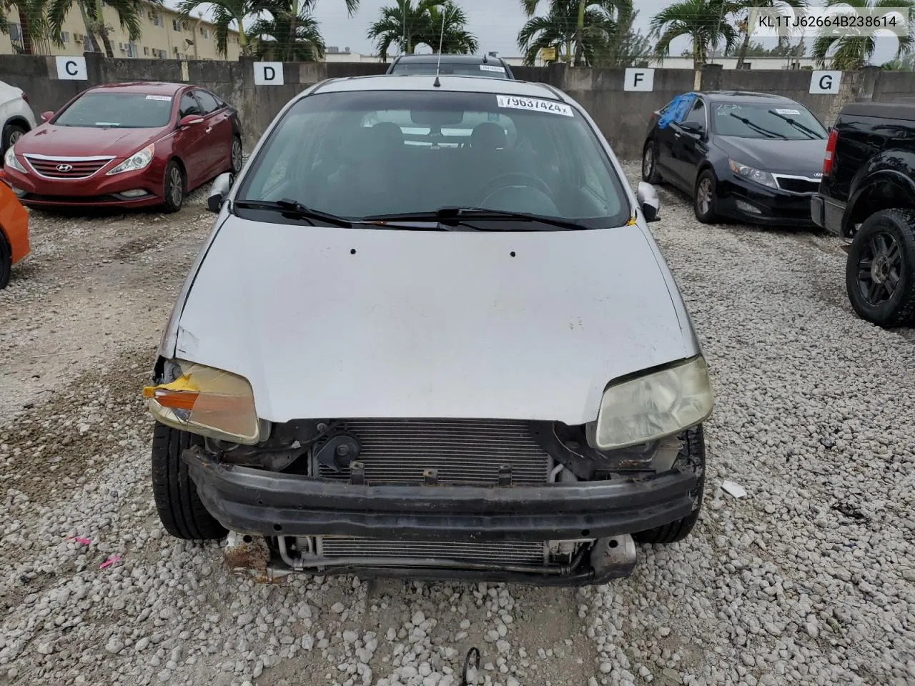 2004 Chevrolet Aveo Ls VIN: KL1TJ62664B238614 Lot: 79637424