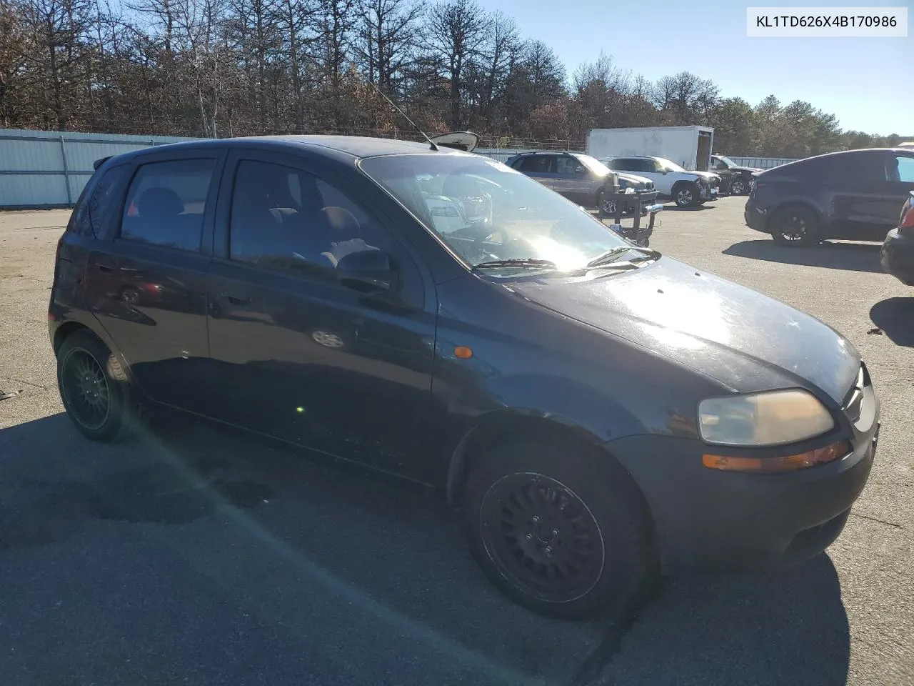 2004 Chevrolet Aveo VIN: KL1TD626X4B170986 Lot: 80579734