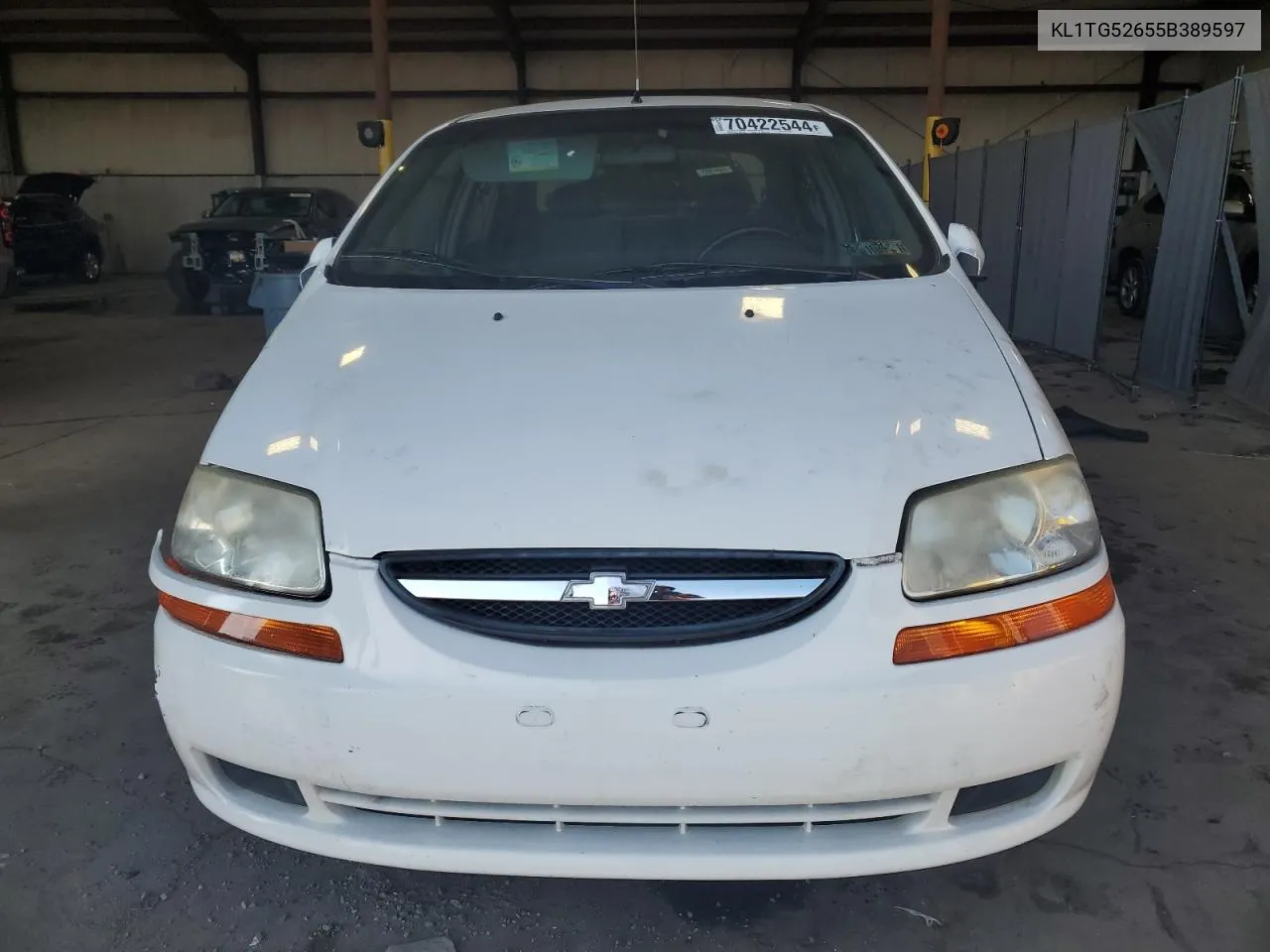 2005 Chevrolet Aveo Lt VIN: KL1TG52655B389597 Lot: 70422544