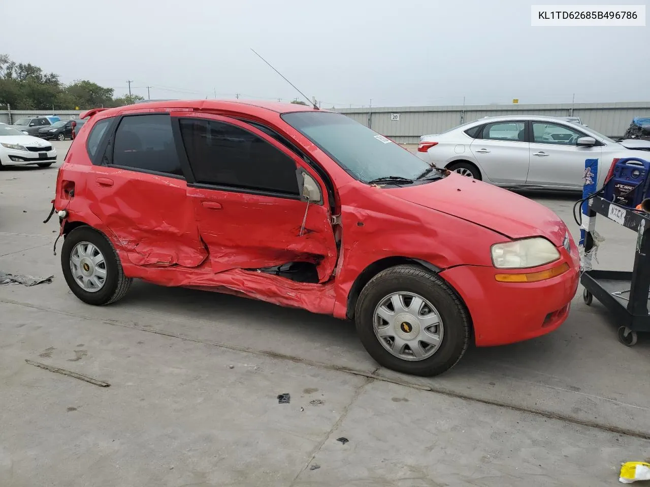 2005 Chevrolet Aveo Base VIN: KL1TD62685B496786 Lot: 70515824