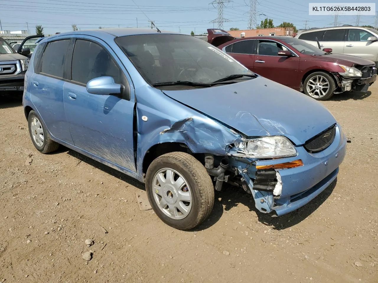 2005 Chevrolet Aveo Lt VIN: KL1TG626X5B442803 Lot: 70768604