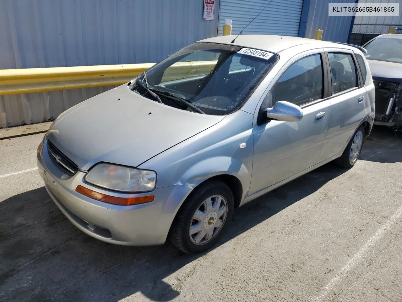 2005 Chevrolet Aveo Lt VIN: KL1TG62665B461865 Lot: 72343194