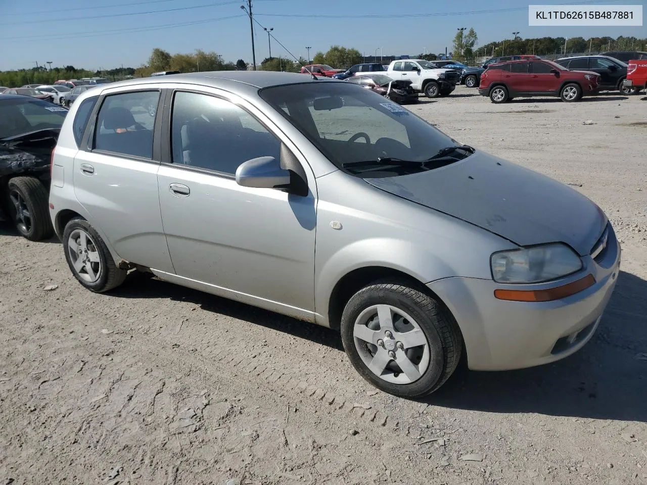 2005 Chevrolet Aveo Base VIN: KL1TD62615B487881 Lot: 75677984