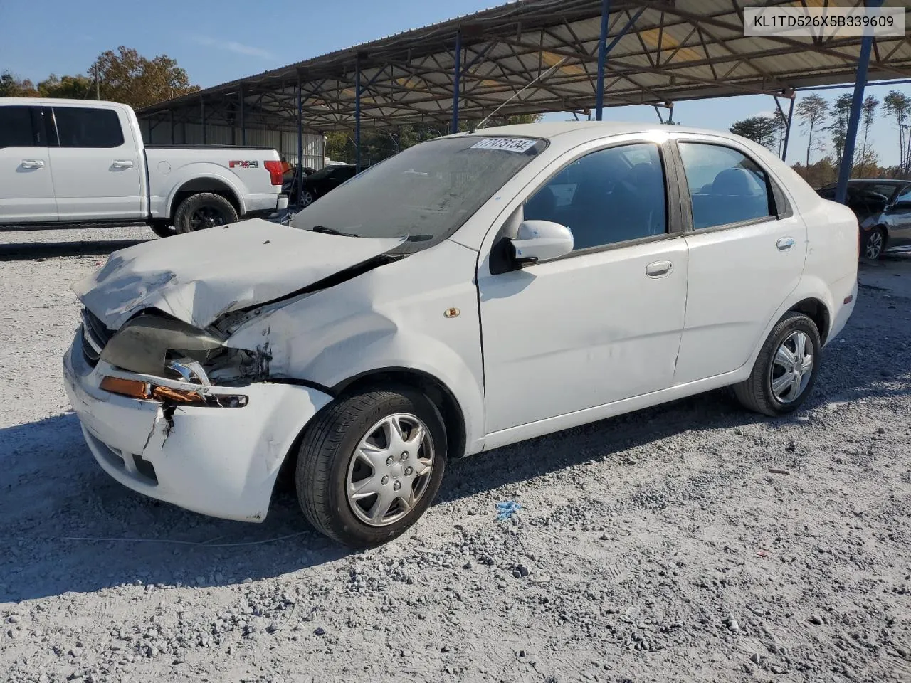 KL1TD526X5B339609 2005 Chevrolet Aveo Base