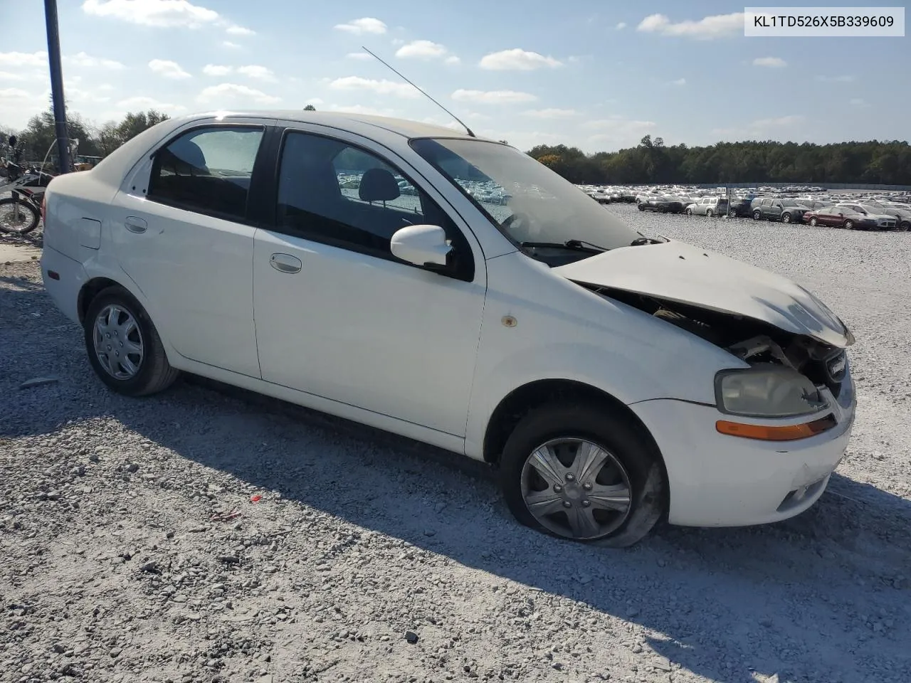 KL1TD526X5B339609 2005 Chevrolet Aveo Base