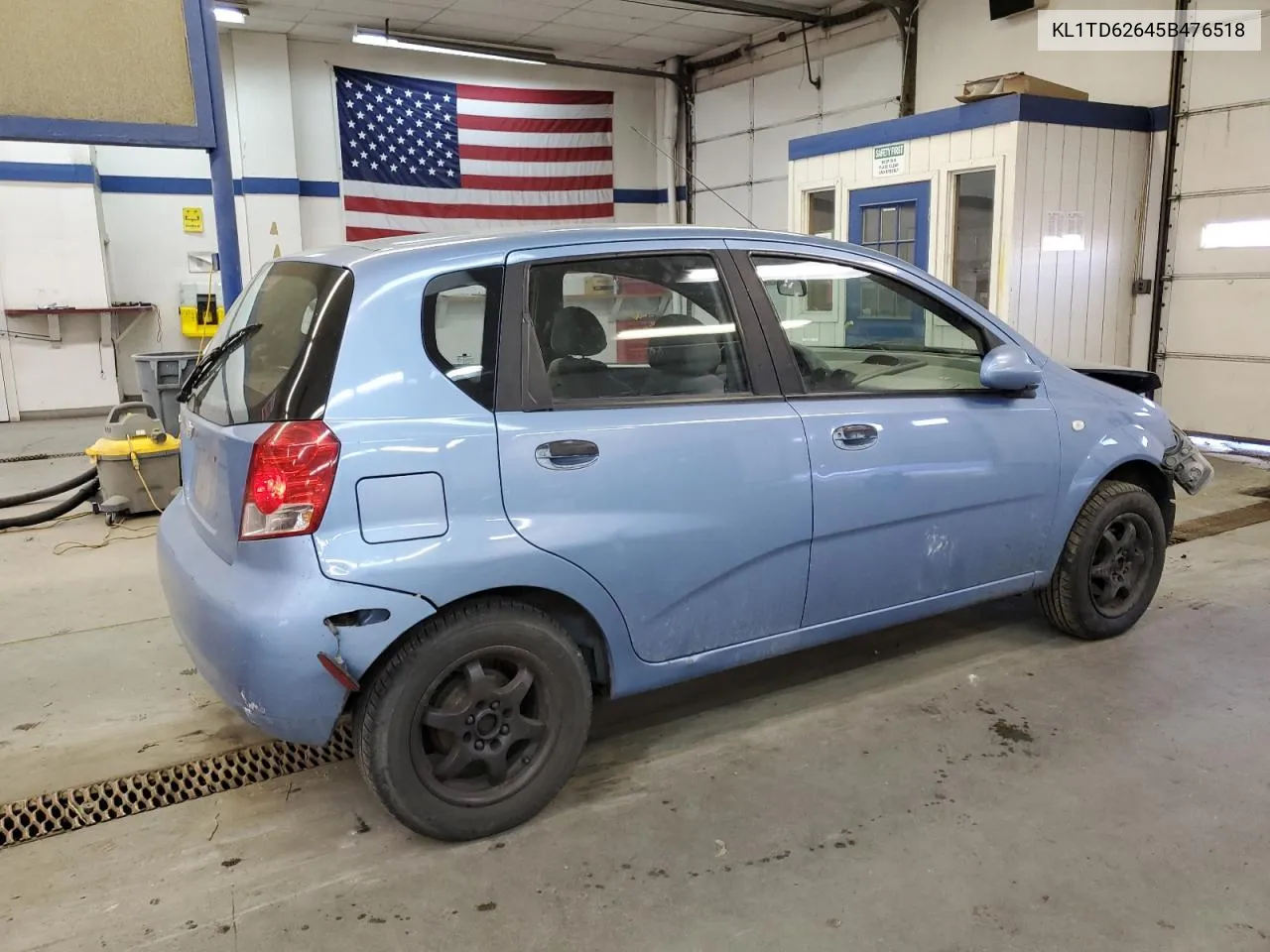 2005 Chevrolet Aveo Base VIN: KL1TD62645B476518 Lot: 79022354