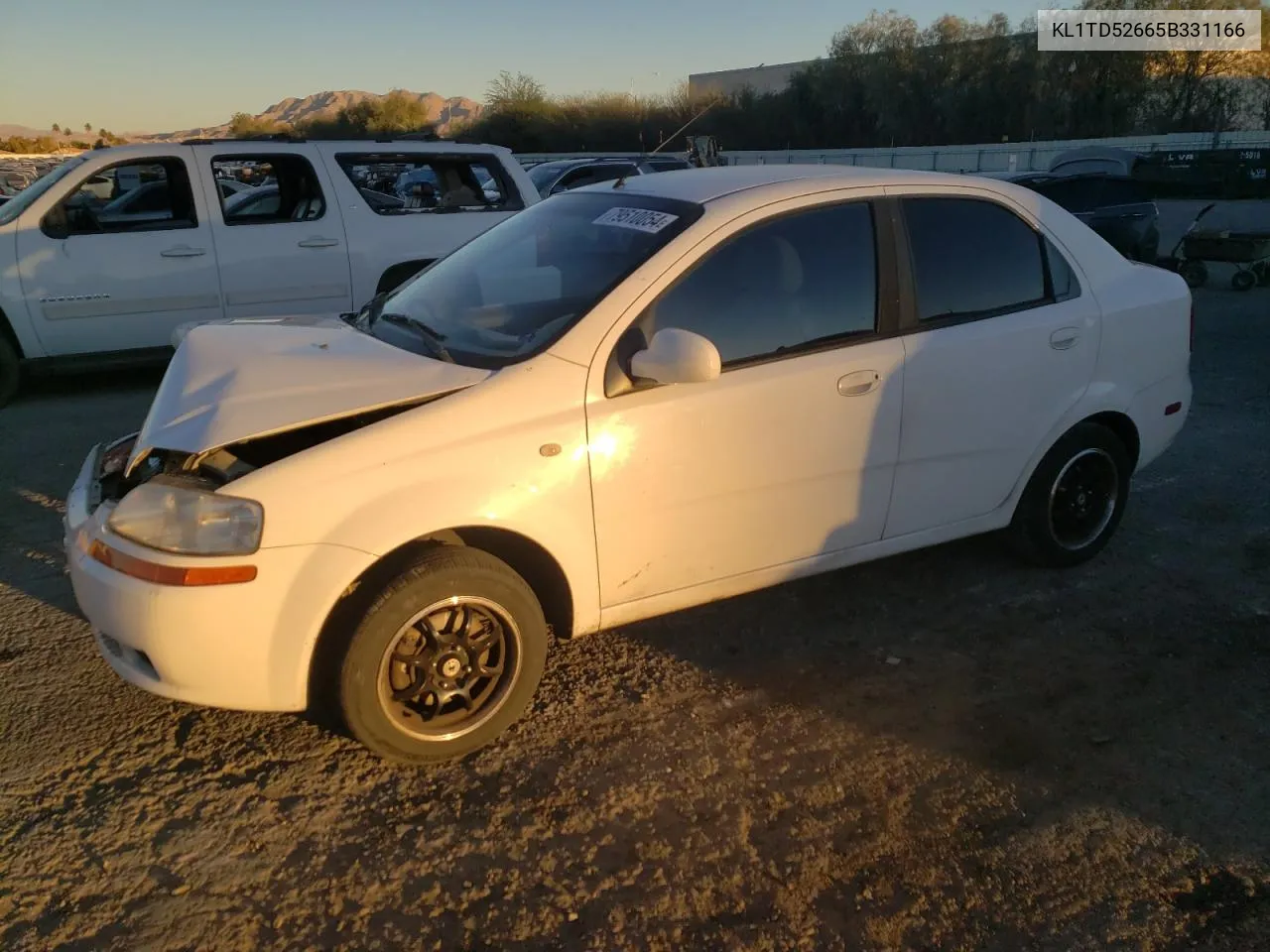 2005 Chevrolet Aveo Base VIN: KL1TD52665B331166 Lot: 79510054