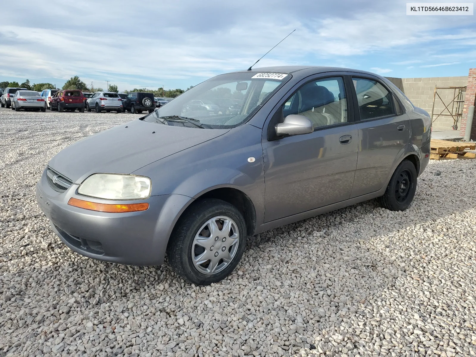 2006 Chevrolet Aveo Base VIN: KL1TD56646B623412 Lot: 68252774