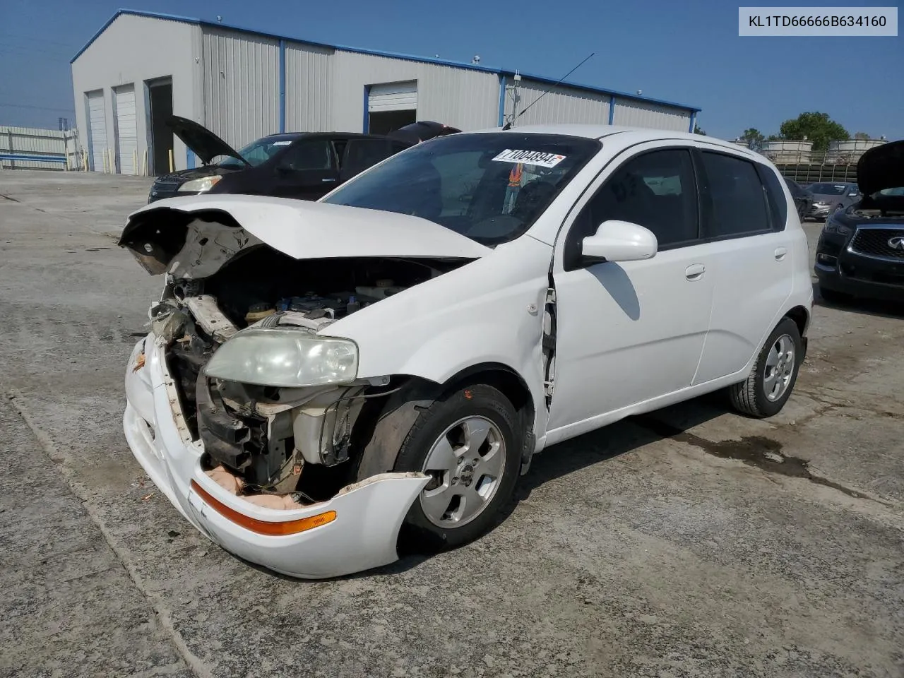 2006 Chevrolet Aveo Base VIN: KL1TD66666B634160 Lot: 71004894