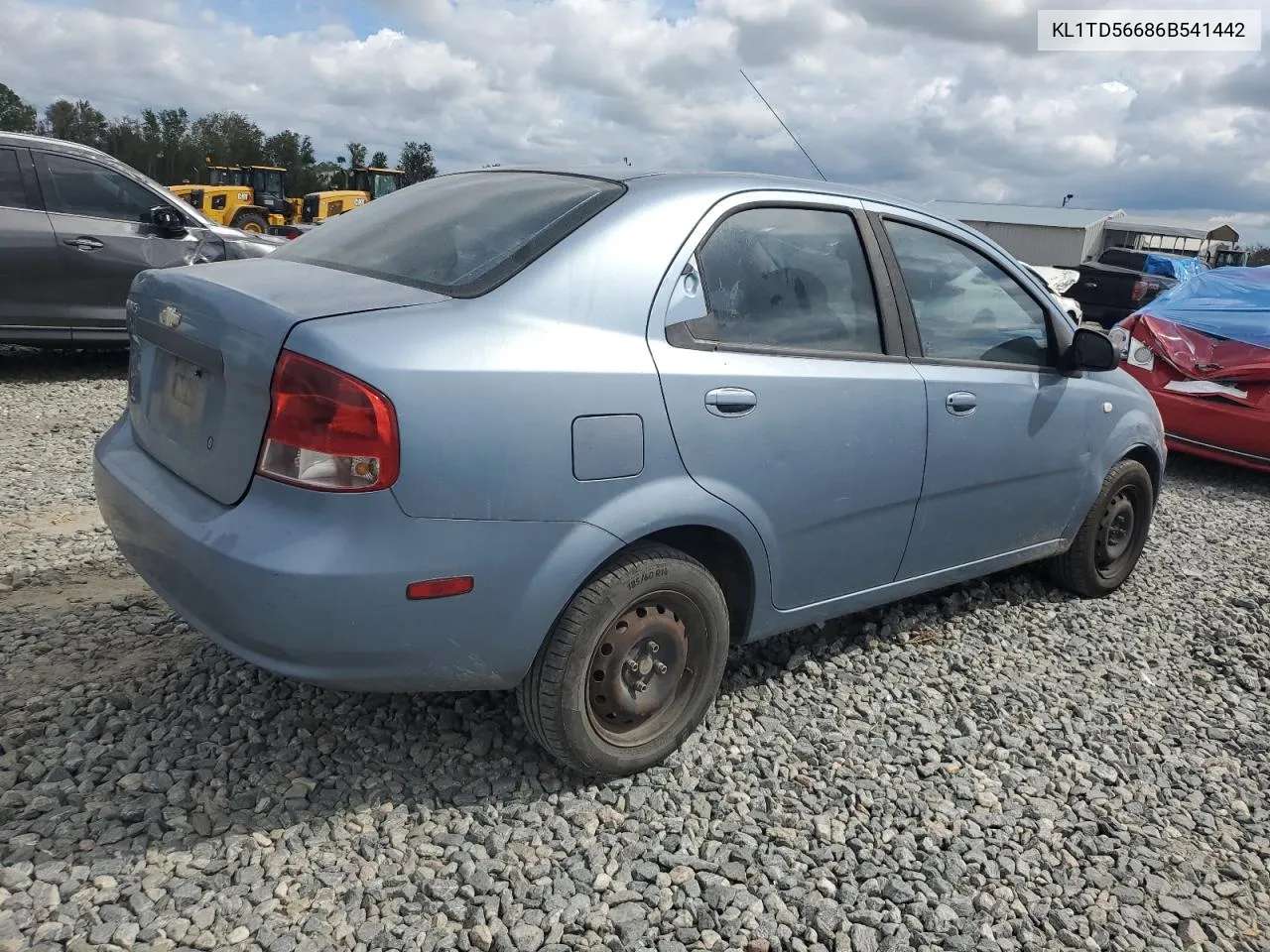 2006 Chevrolet Aveo Base VIN: KL1TD56686B541442 Lot: 73155874