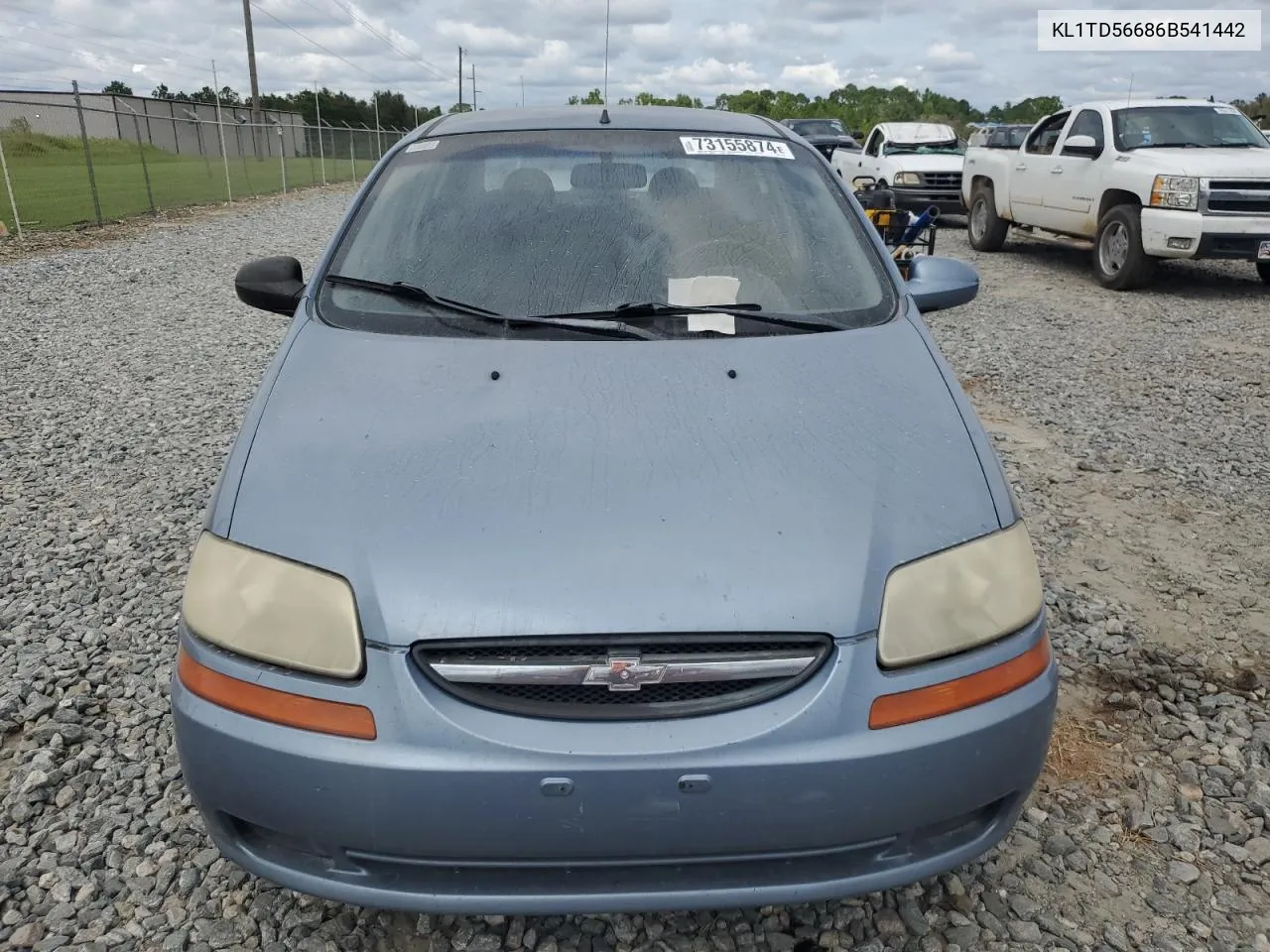 2006 Chevrolet Aveo Base VIN: KL1TD56686B541442 Lot: 73155874