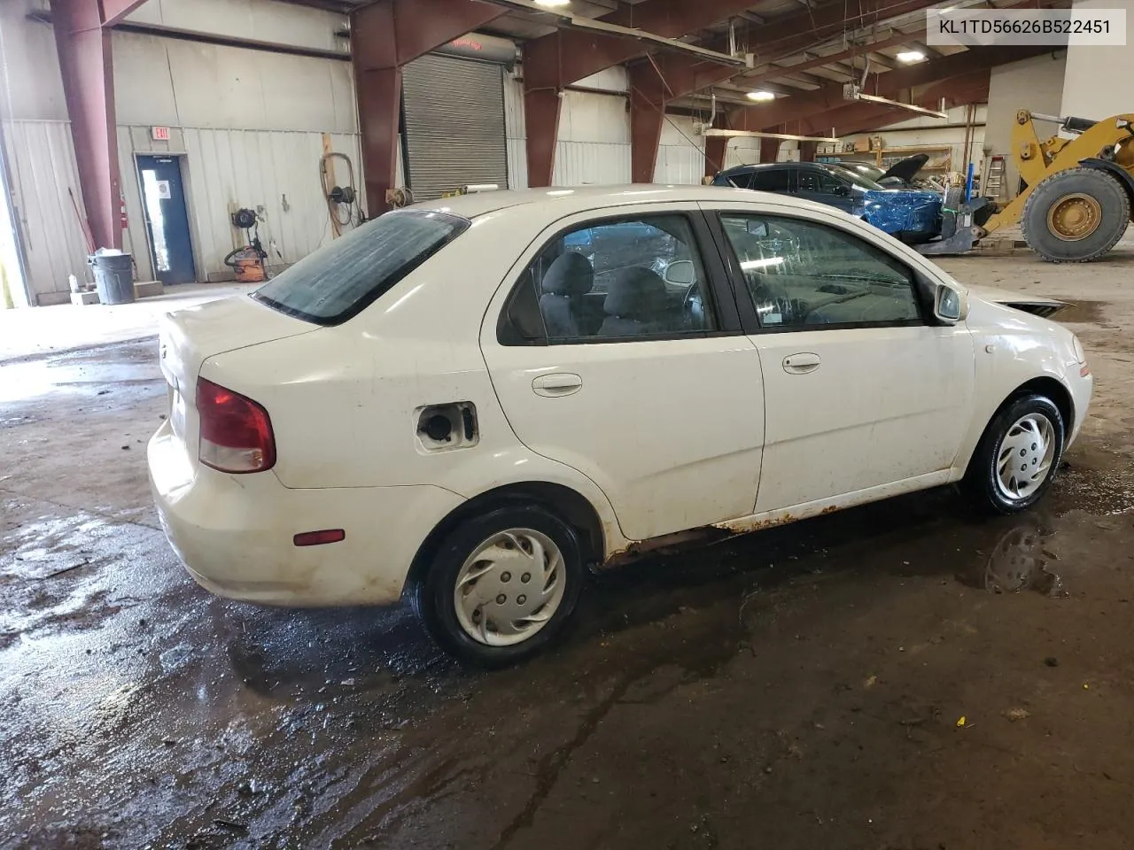 KL1TD56626B522451 2006 Chevrolet Aveo Base