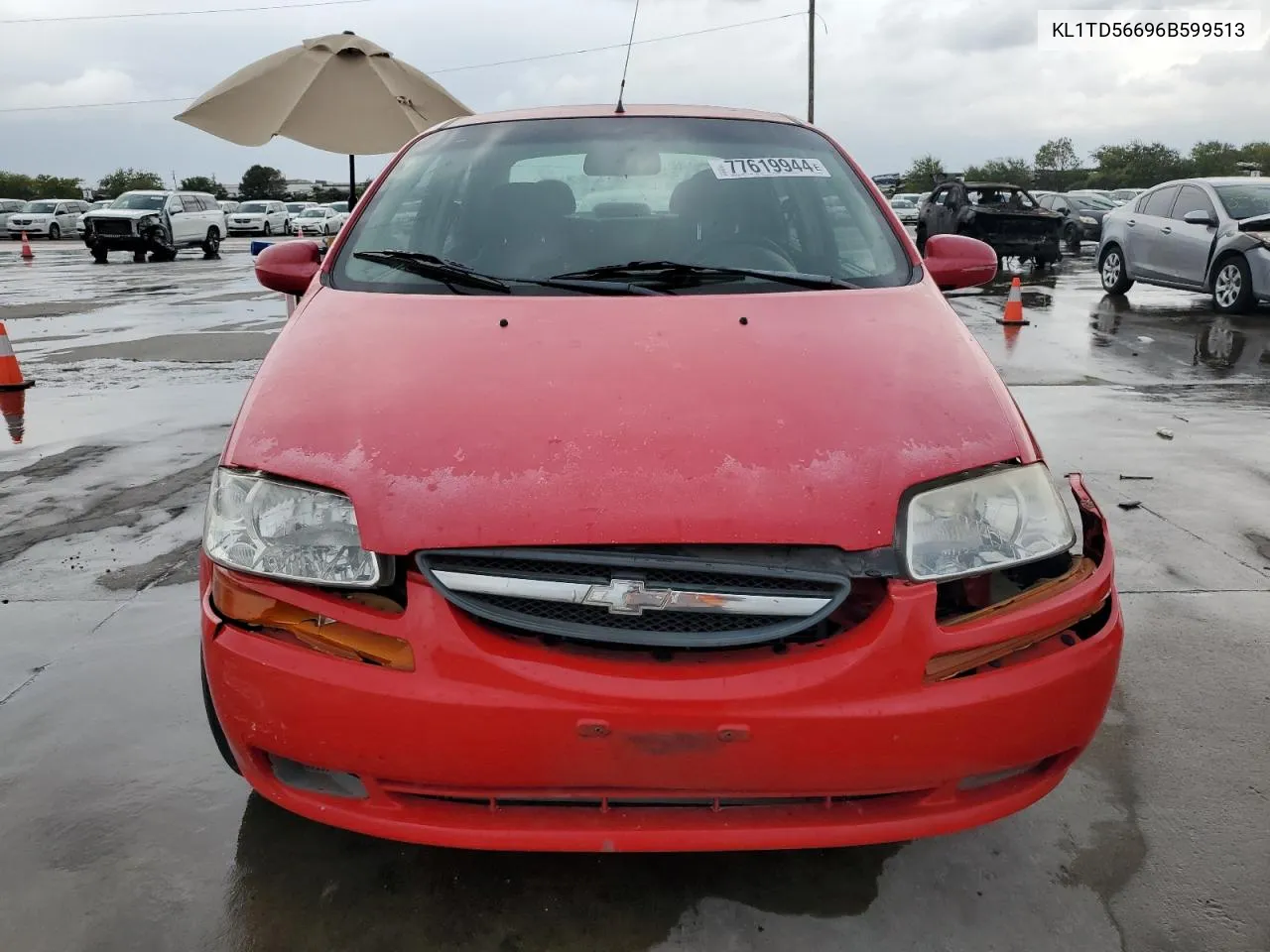 2006 Chevrolet Aveo Base VIN: KL1TD56696B599513 Lot: 77619944