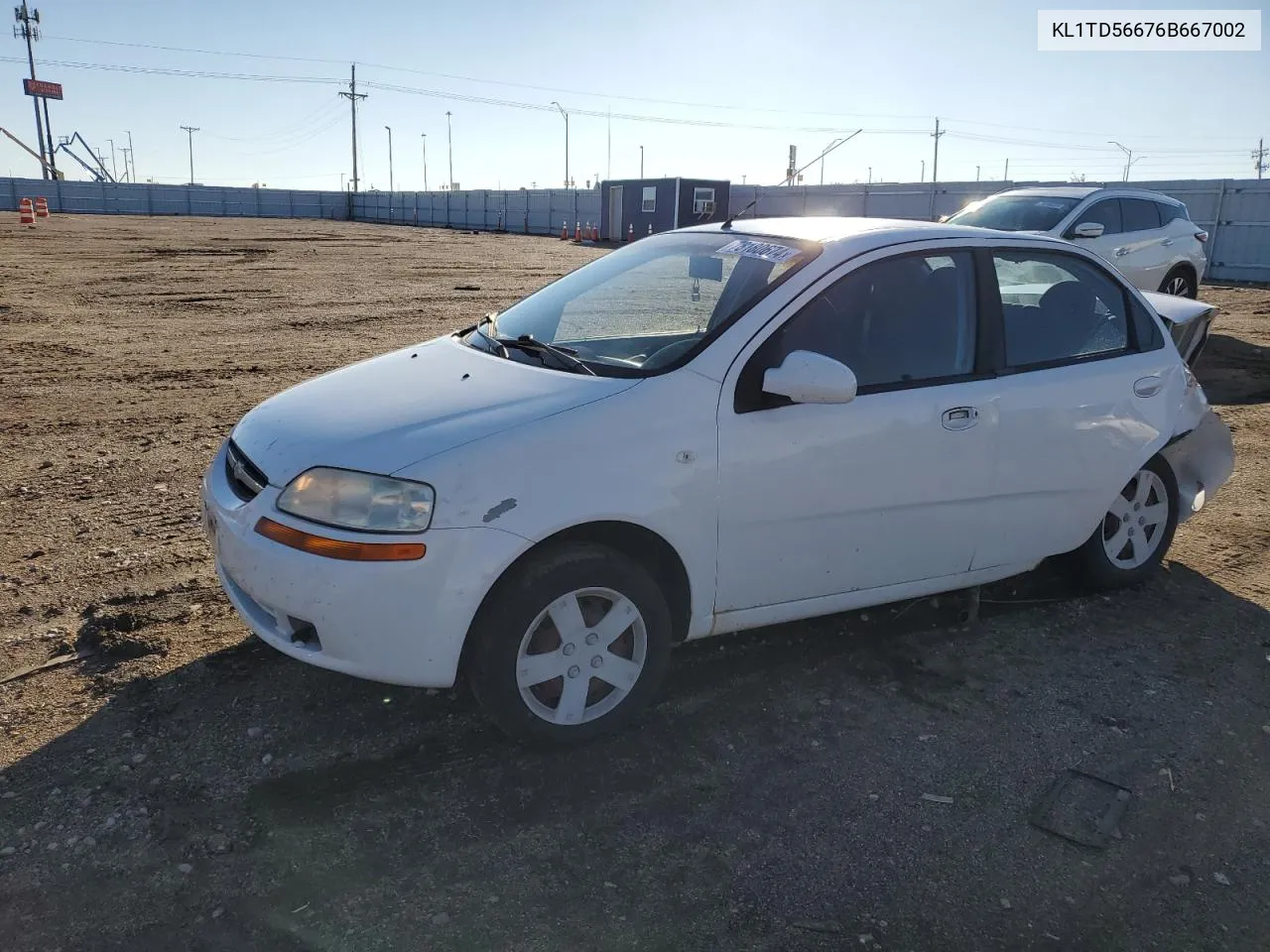 2006 Chevrolet Aveo Base VIN: KL1TD56676B667002 Lot: 78180674