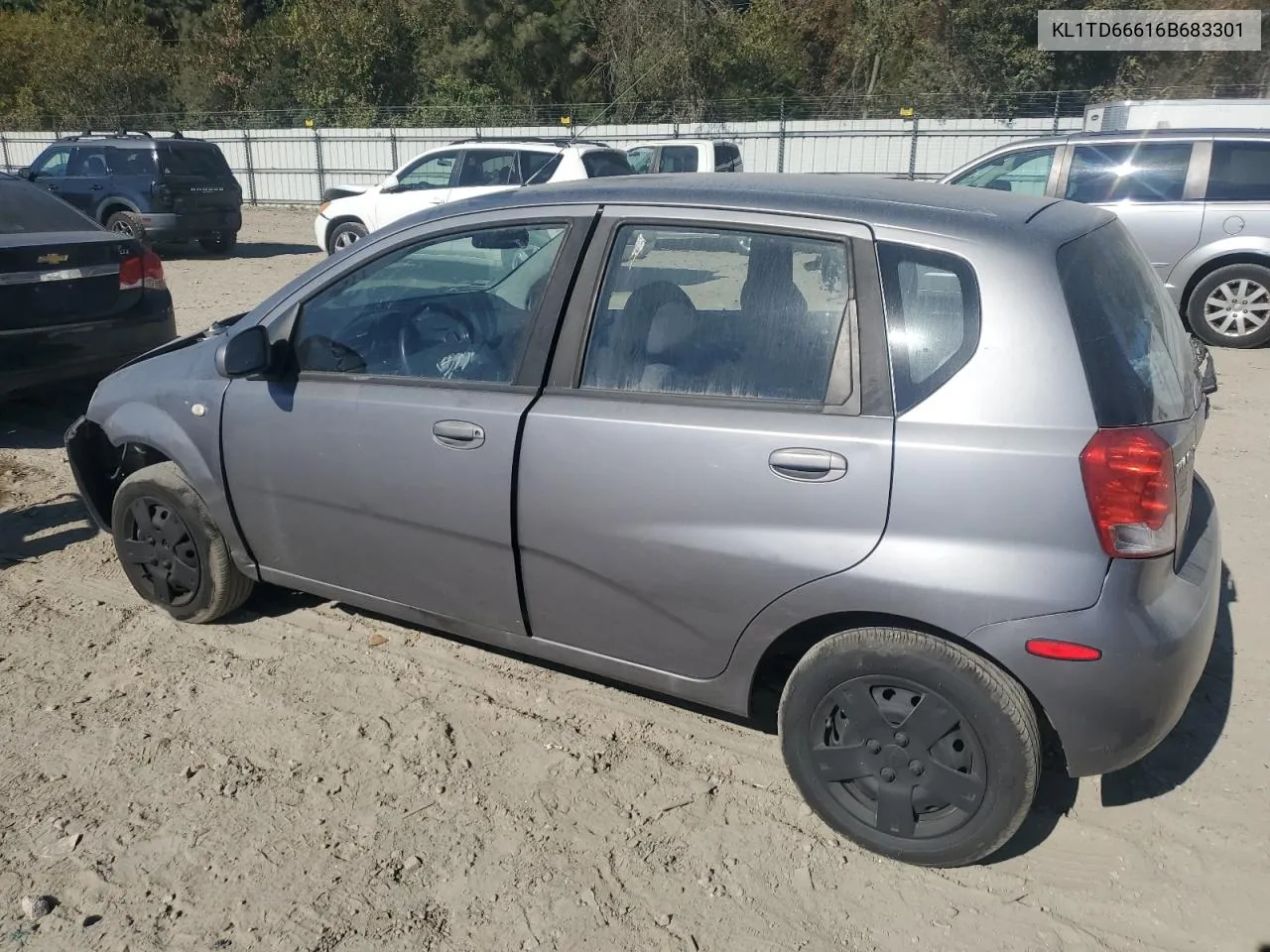 2006 Chevrolet Aveo Base VIN: KL1TD66616B683301 Lot: 78302204