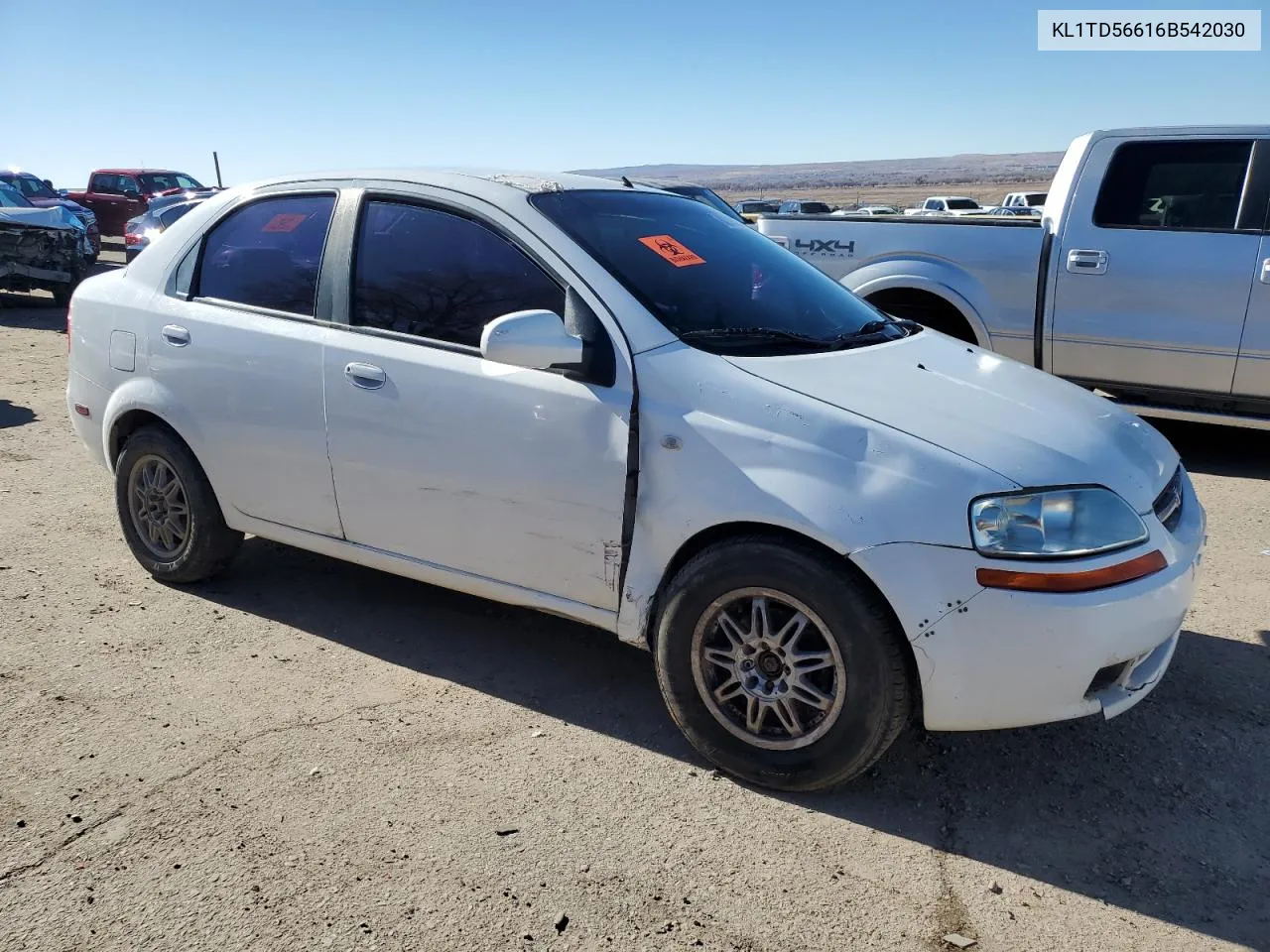 2006 Chevrolet Aveo Base VIN: KL1TD56616B542030 Lot: 82115273