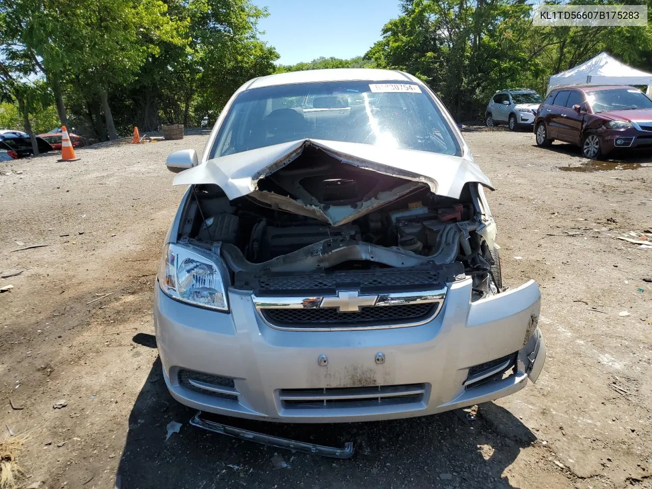 2007 Chevrolet Aveo Base VIN: KL1TD56607B175283 Lot: 61830754