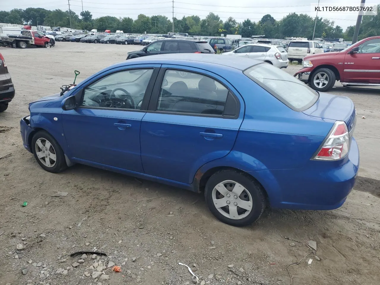 2007 Chevrolet Aveo Base VIN: KL1TD56687B057692 Lot: 65422784