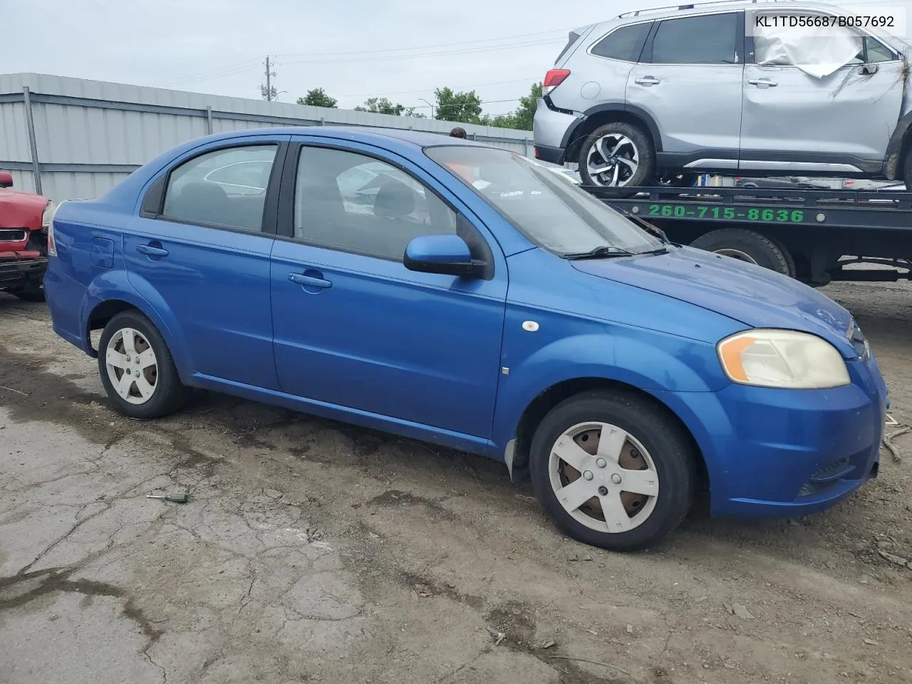 2007 Chevrolet Aveo Base VIN: KL1TD56687B057692 Lot: 65422784