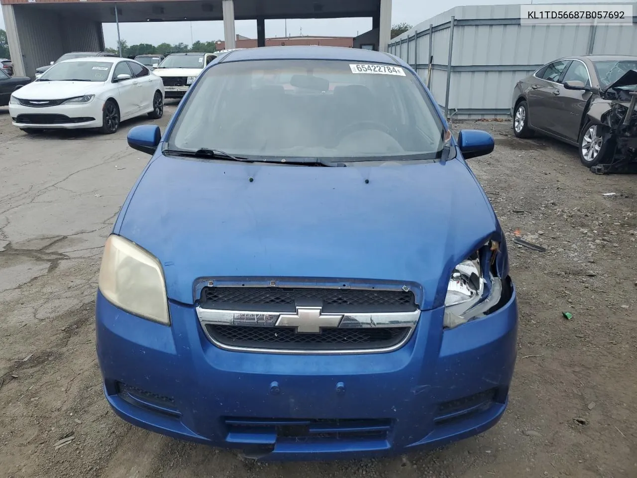 2007 Chevrolet Aveo Base VIN: KL1TD56687B057692 Lot: 65422784