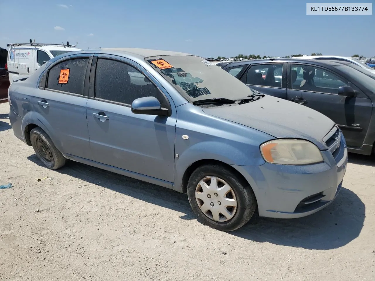 2007 Chevrolet Aveo Base VIN: KL1TD56677B133774 Lot: 66851724