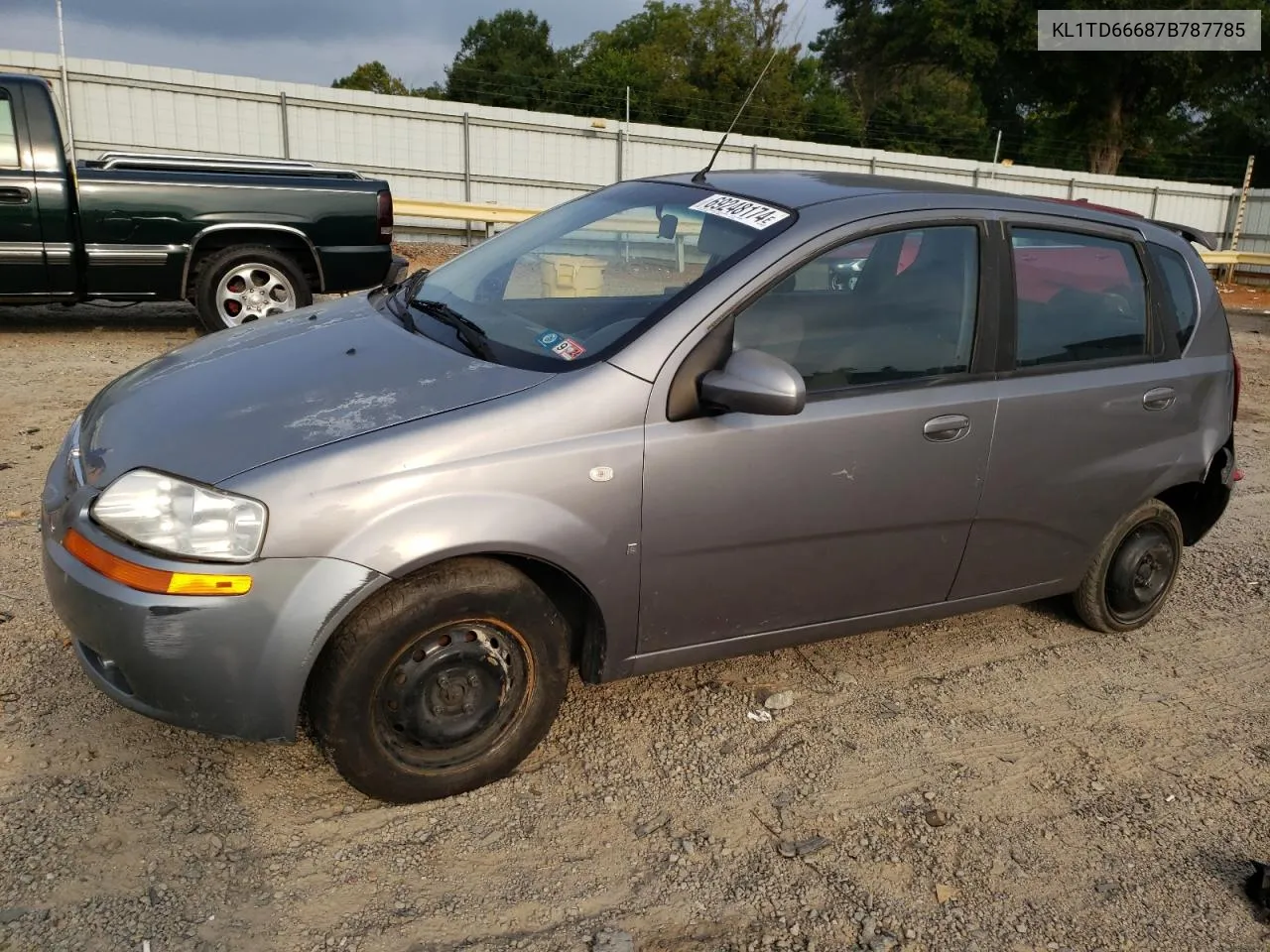 2007 Chevrolet Aveo Base VIN: KL1TD66687B787785 Lot: 69248174