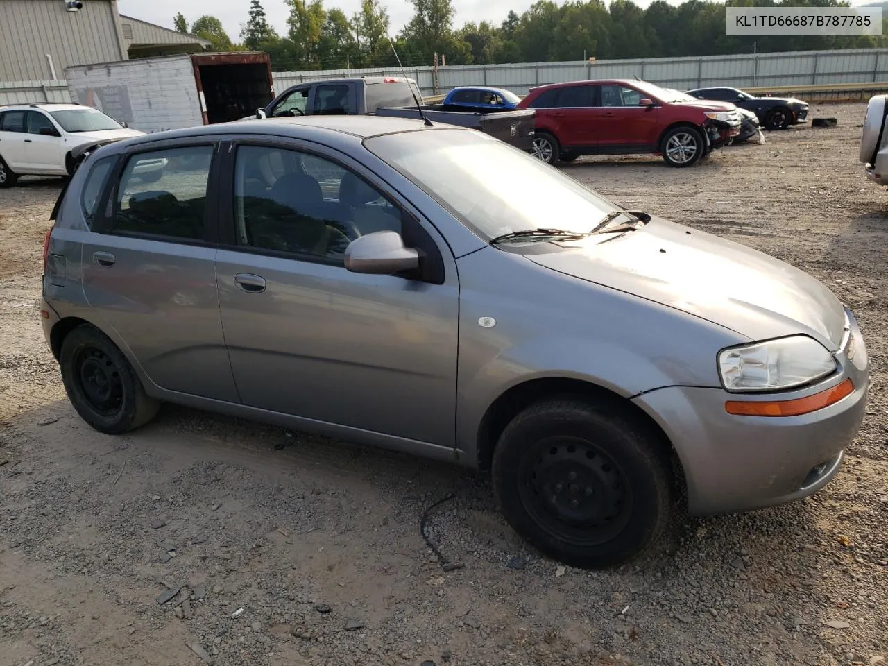 2007 Chevrolet Aveo Base VIN: KL1TD66687B787785 Lot: 69248174