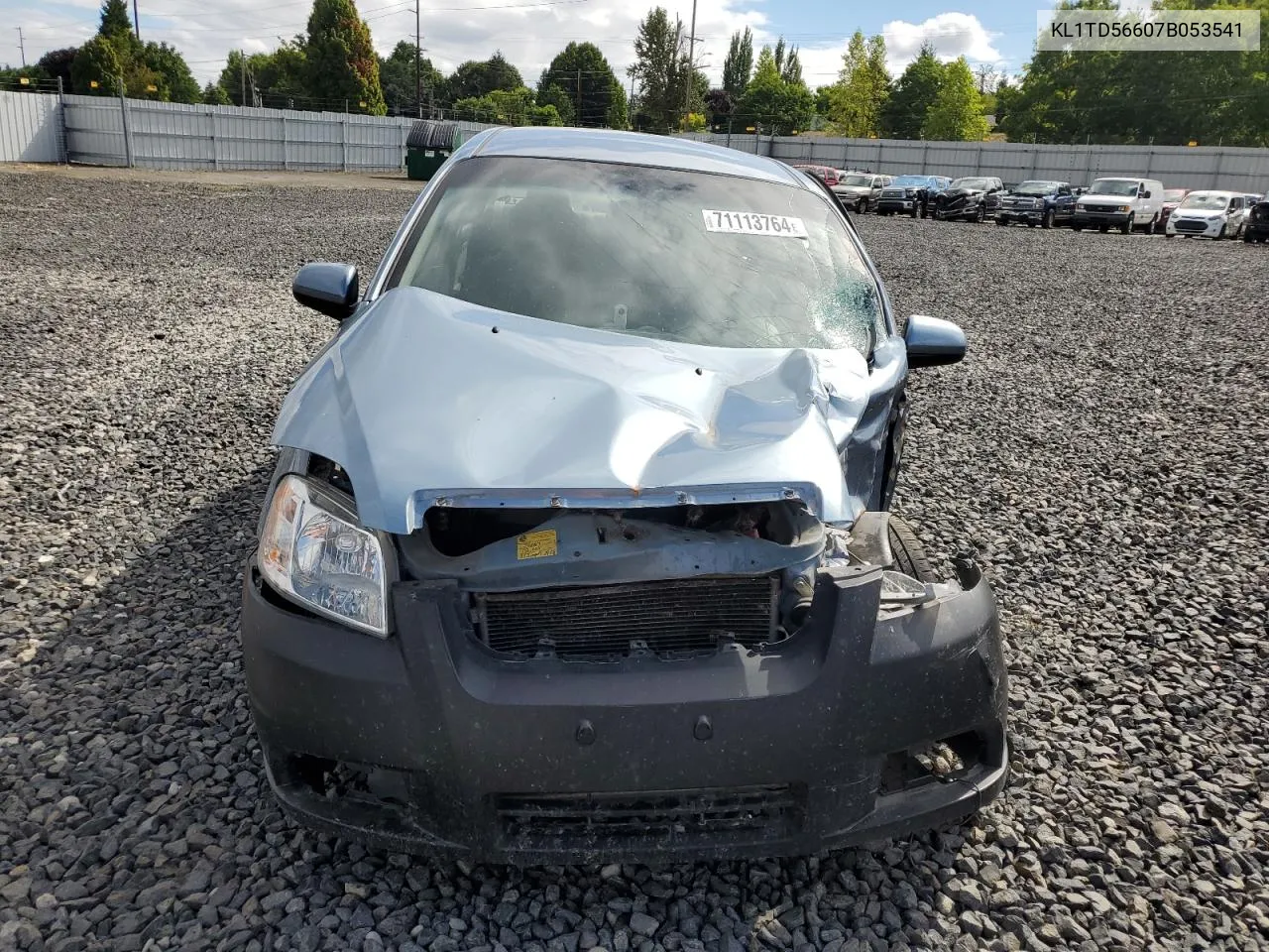 KL1TD56607B053541 2007 Chevrolet Aveo Base