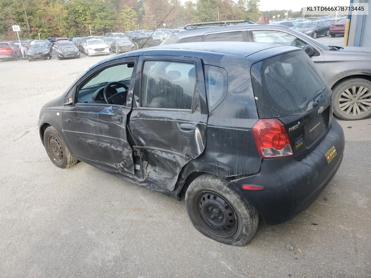 2007 Chevrolet Aveo Base VIN: KL1TD666X7B713445 Lot: 73137424