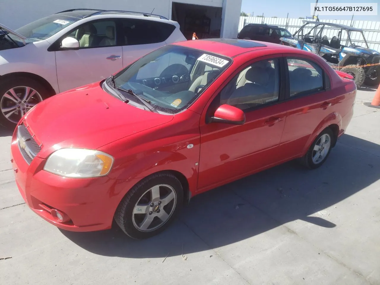 2007 Chevrolet Aveo Lt VIN: KL1TG56647B127695 Lot: 73596634