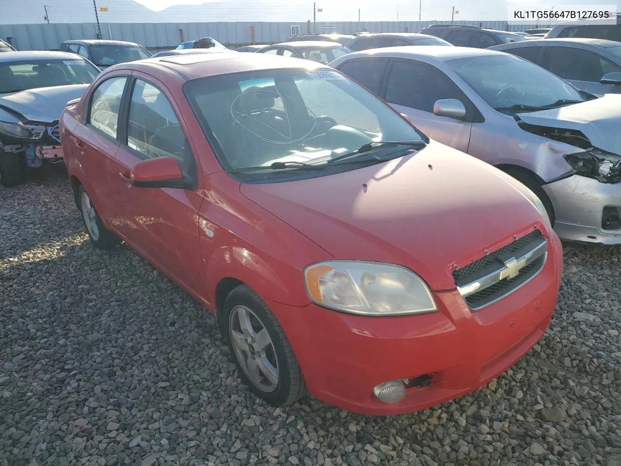 2007 Chevrolet Aveo Lt VIN: KL1TG56647B127695 Lot: 73596634