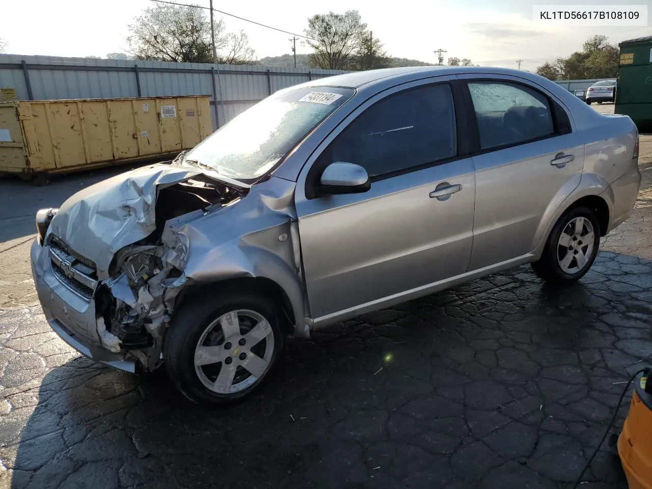 2007 Chevrolet Aveo Base VIN: KL1TD56617B108109 Lot: 74331194