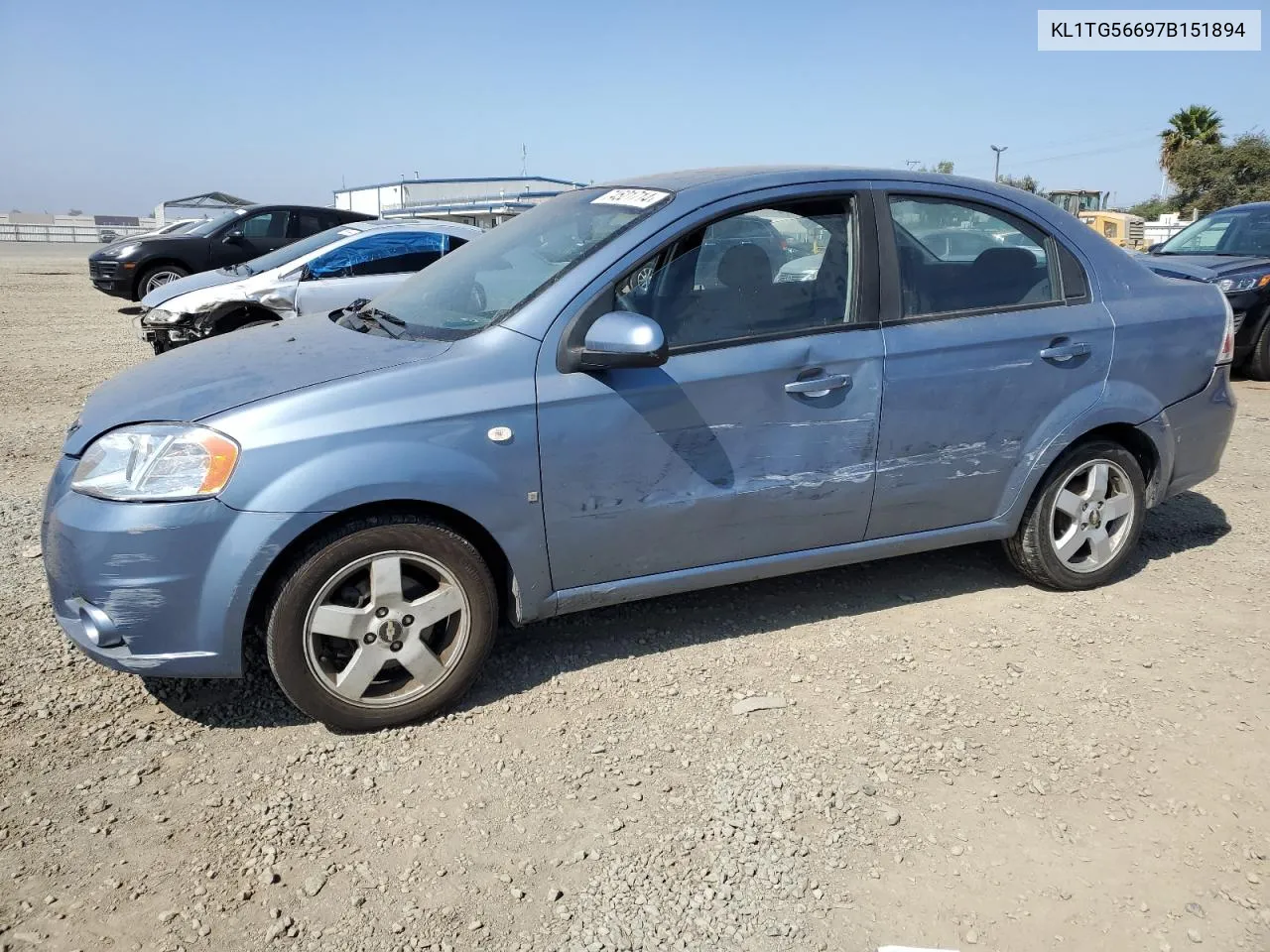 2007 Chevrolet Aveo Lt VIN: KL1TG56697B151894 Lot: 74521714