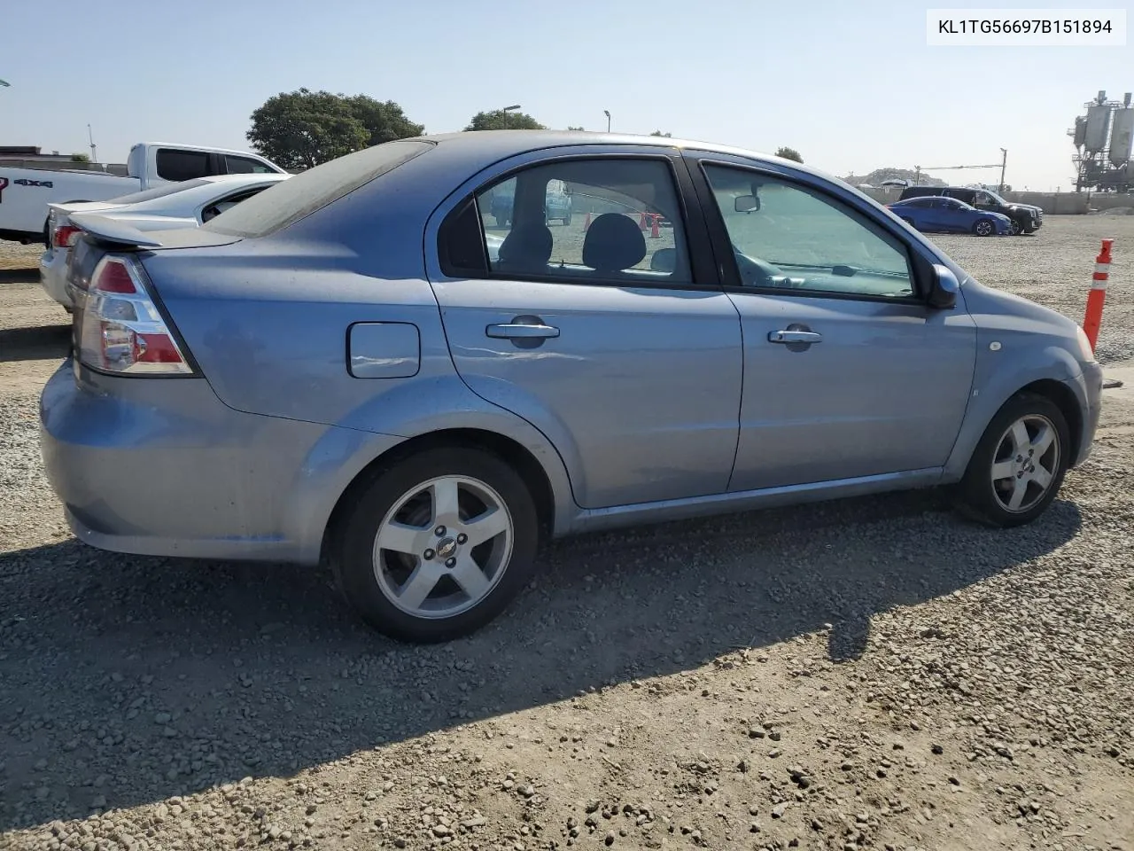 2007 Chevrolet Aveo Lt VIN: KL1TG56697B151894 Lot: 74521714