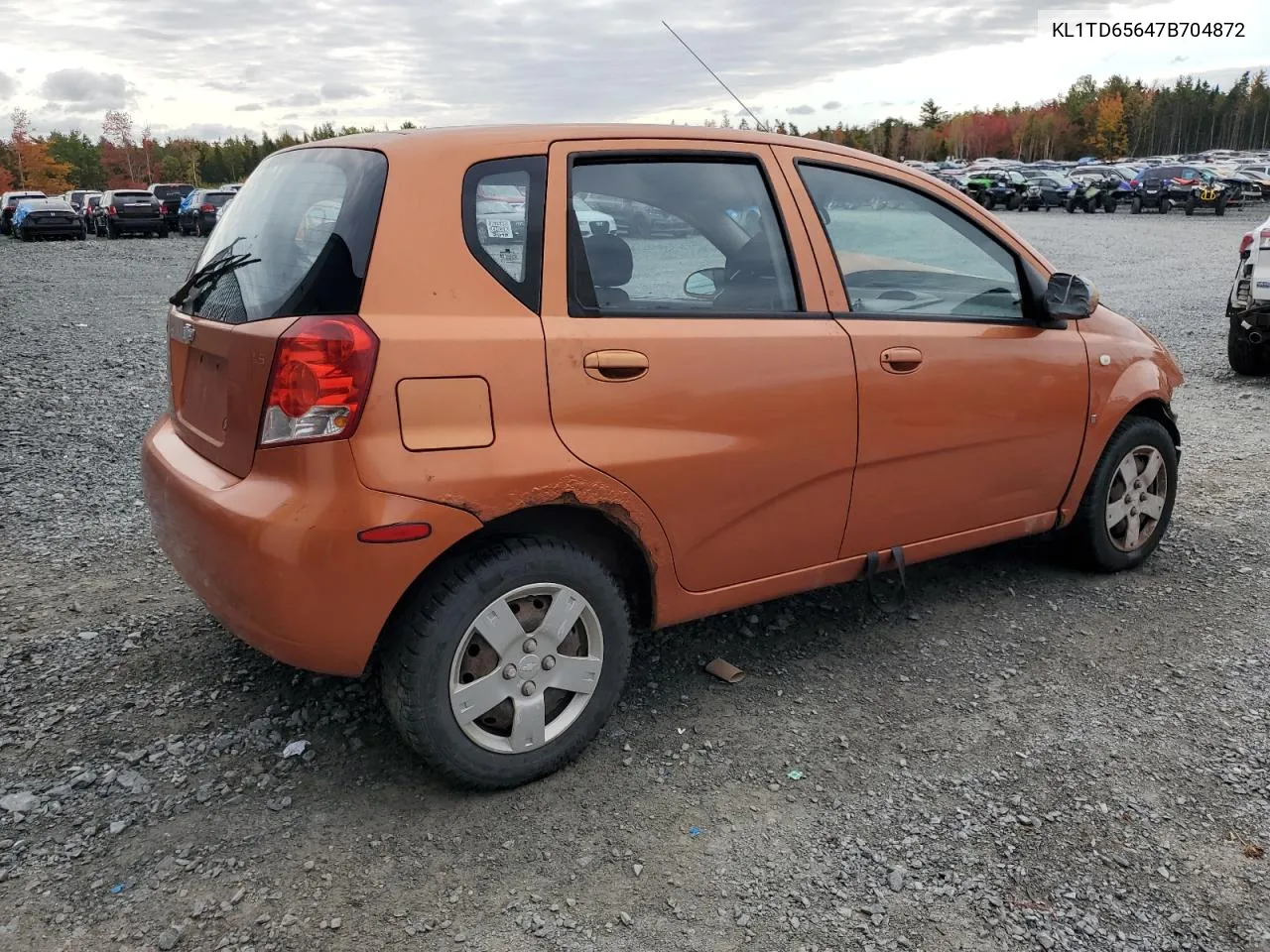 2007 Chevrolet Aveo Base VIN: KL1TD65647B704872 Lot: 74664634