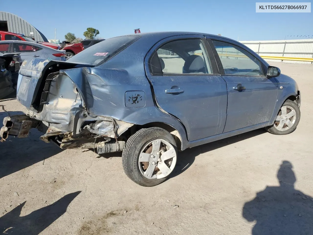 2007 Chevrolet Aveo Base VIN: KL1TD56627B066937 Lot: 75964924