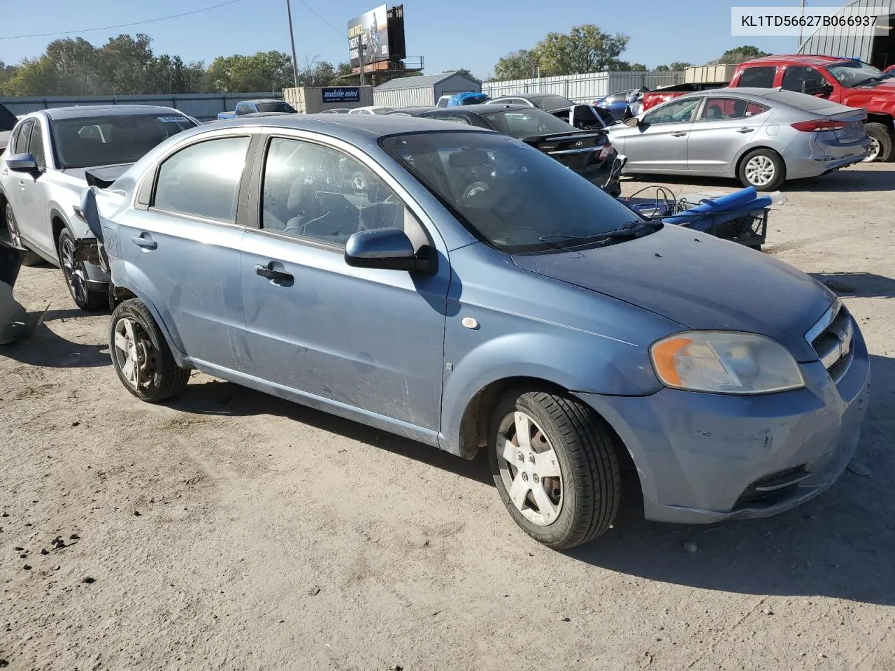 2007 Chevrolet Aveo Base VIN: KL1TD56627B066937 Lot: 75964924