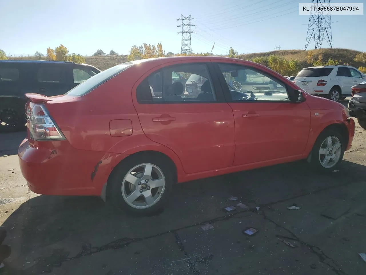 KL1TG56687B047994 2007 Chevrolet Aveo Lt