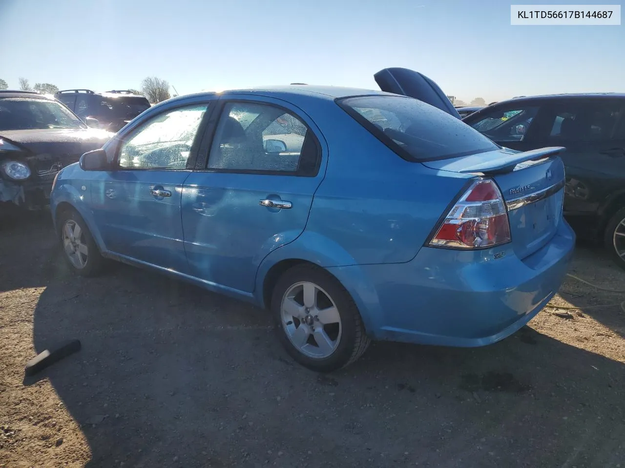 2007 Chevrolet Aveo Base VIN: KL1TD56617B144687 Lot: 76379304