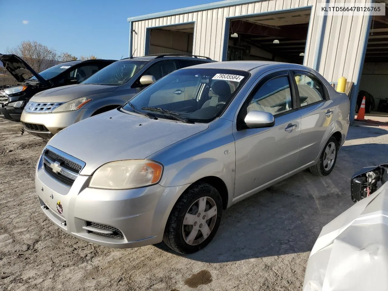 2007 Chevrolet Aveo Base VIN: KL1TD56647B126765 Lot: 79535584