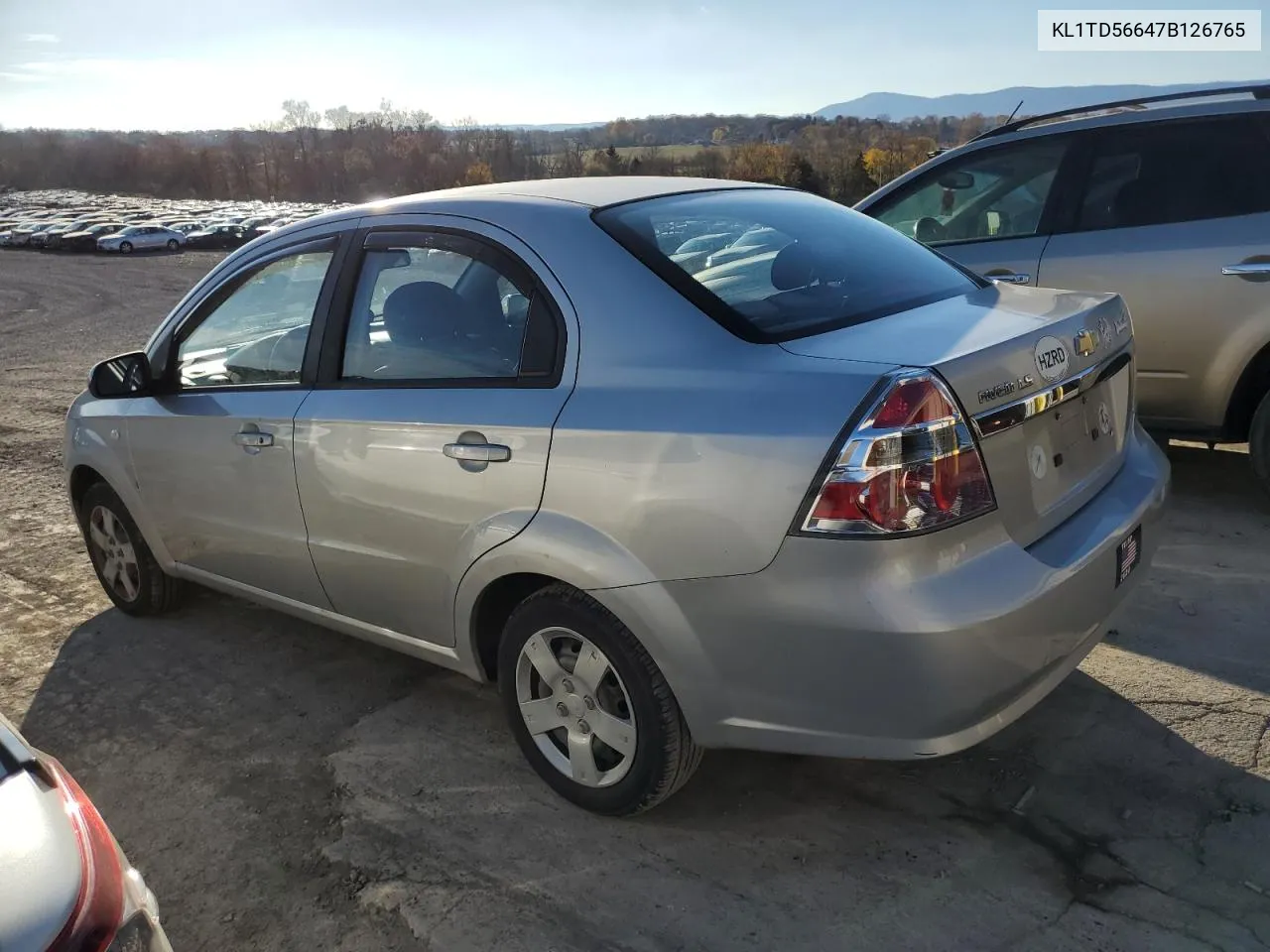 2007 Chevrolet Aveo Base VIN: KL1TD56647B126765 Lot: 79535584