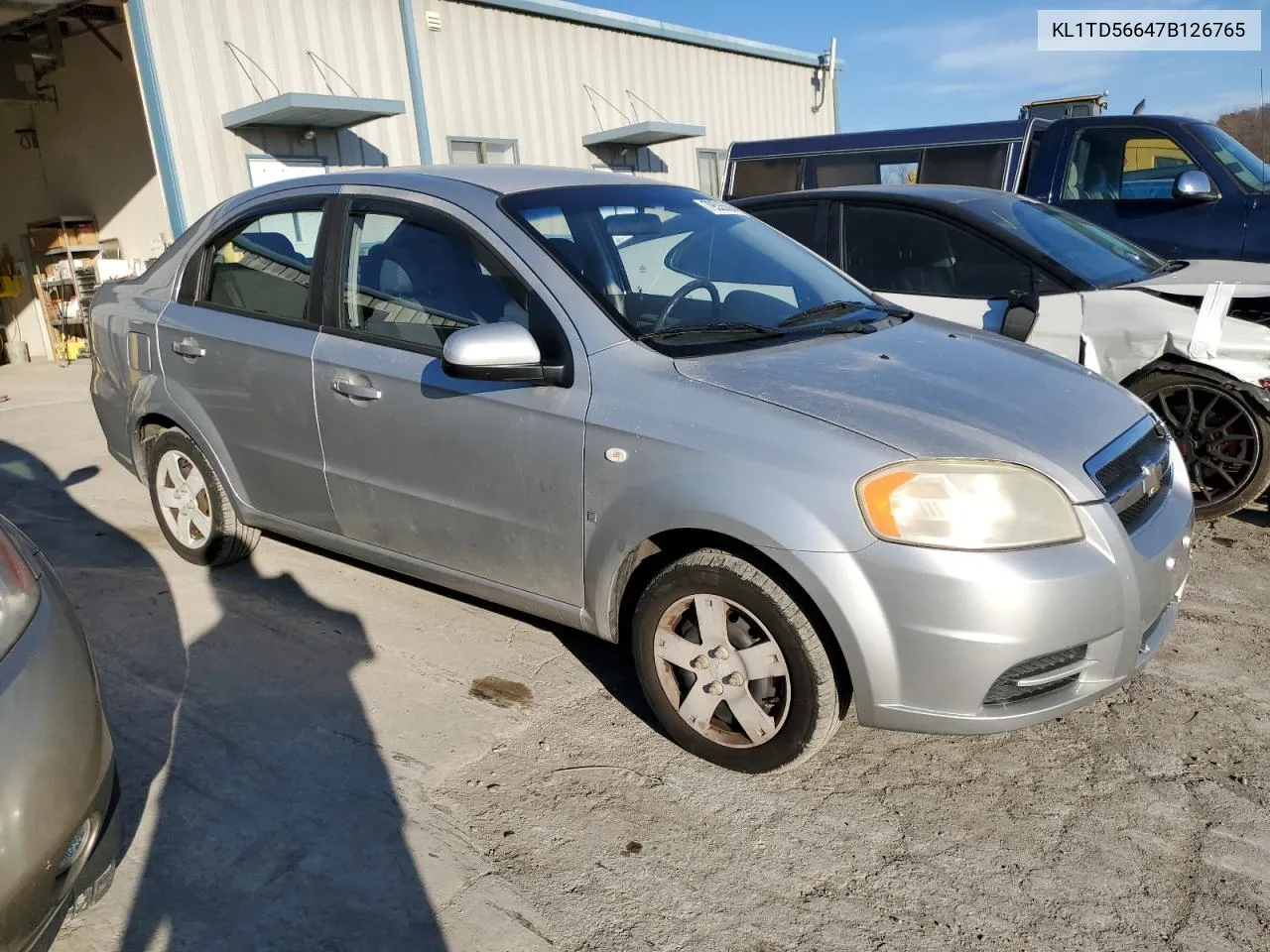 2007 Chevrolet Aveo Base VIN: KL1TD56647B126765 Lot: 79535584