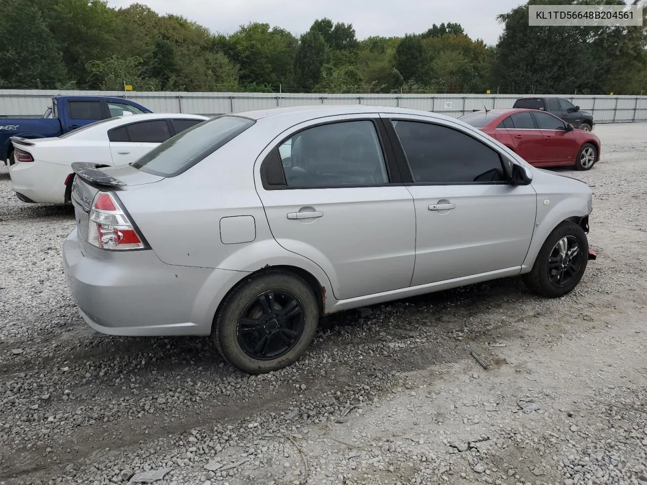 2008 Chevrolet Aveo Base VIN: KL1TD56648B204561 Lot: 71602294