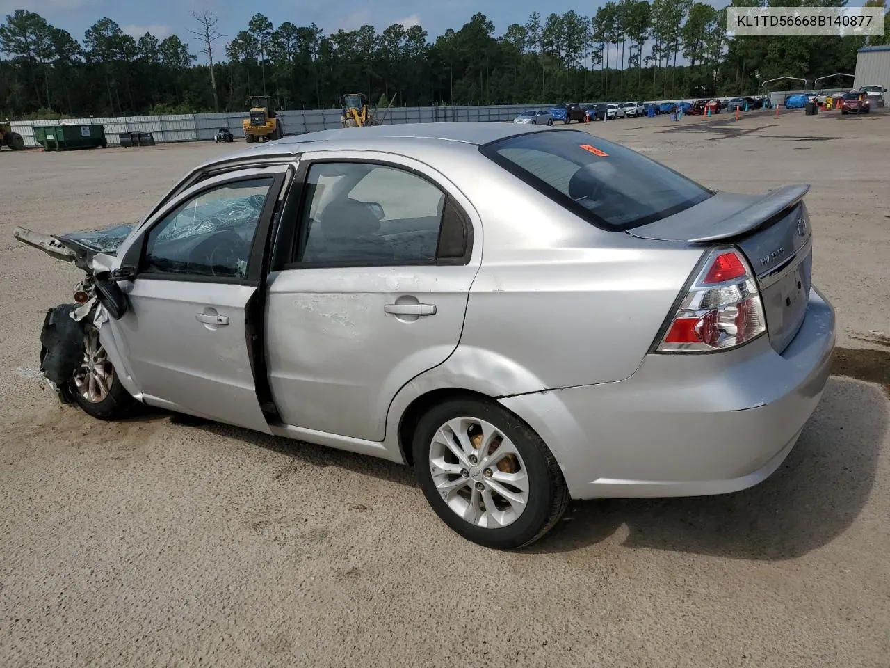 2008 Chevrolet Aveo Base VIN: KL1TD56668B140877 Lot: 71957114