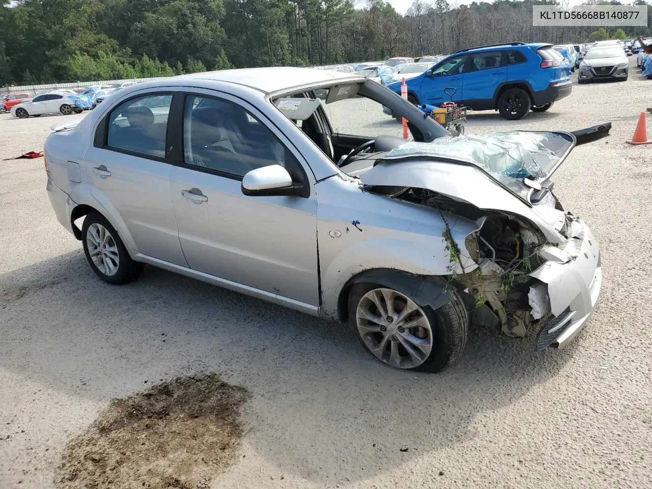 2008 Chevrolet Aveo Base VIN: KL1TD56668B140877 Lot: 71957114