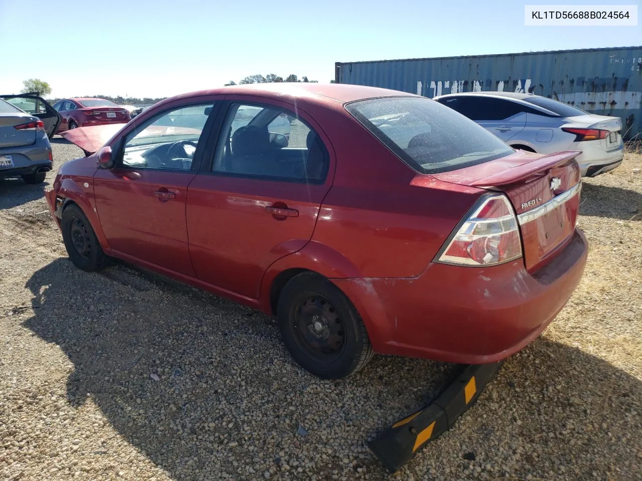 2008 Chevrolet Aveo Base VIN: KL1TD56688B024564 Lot: 72015324