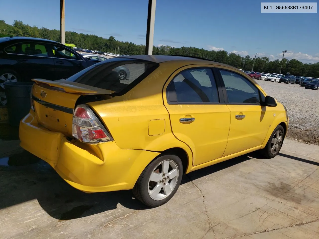 2008 Chevrolet Aveo Lt VIN: KL1TG56638B173407 Lot: 72194684