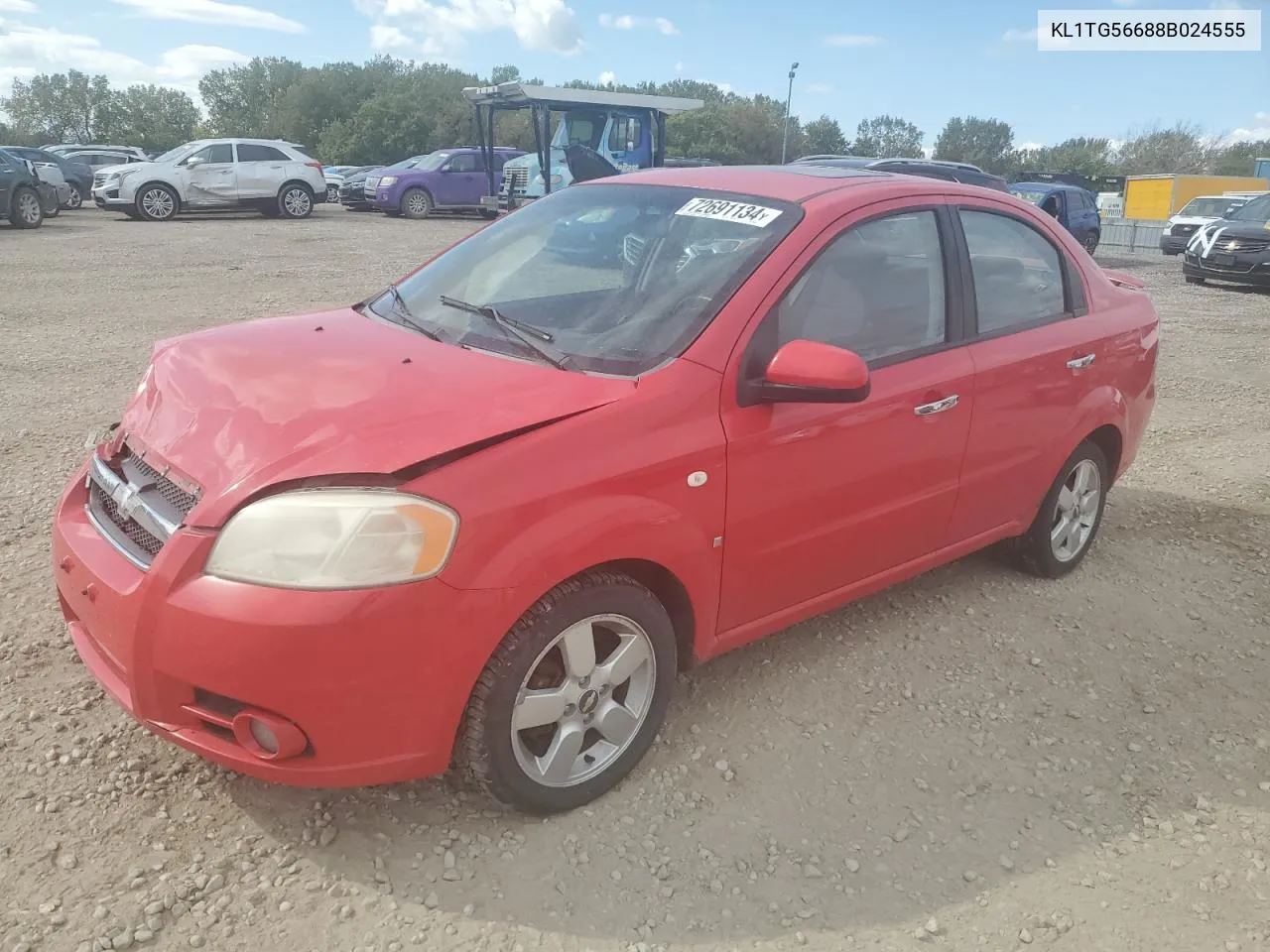 KL1TG56688B024555 2008 Chevrolet Aveo Lt