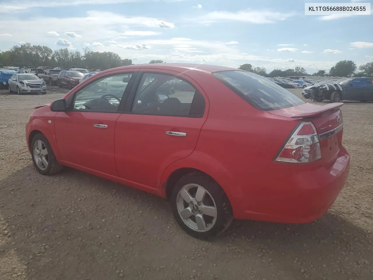 2008 Chevrolet Aveo Lt VIN: KL1TG56688B024555 Lot: 72691134