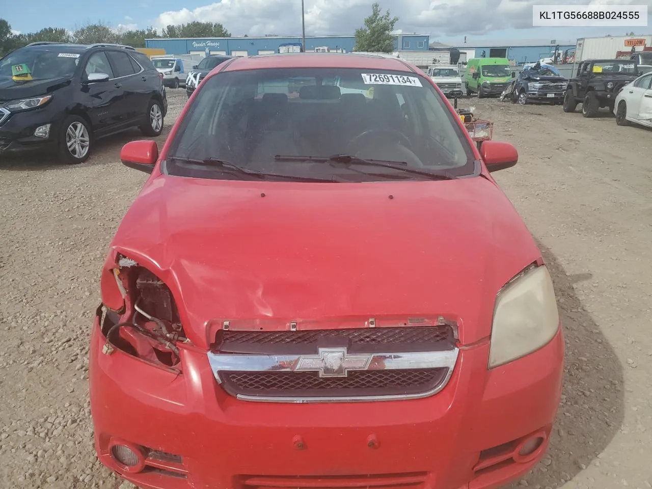 2008 Chevrolet Aveo Lt VIN: KL1TG56688B024555 Lot: 72691134